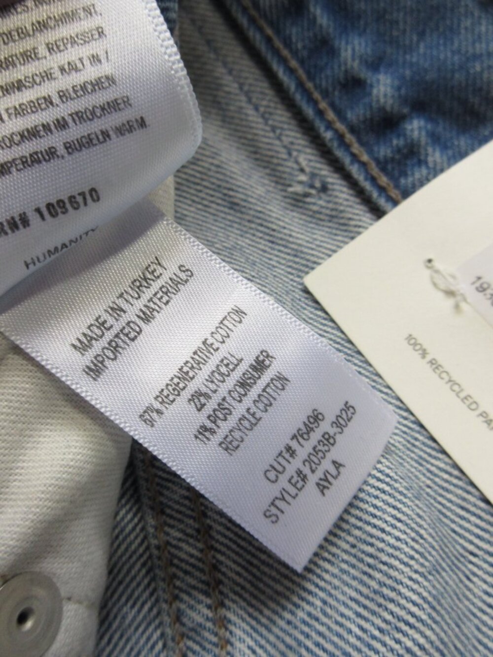 NWT Citizens of Humanity Ayla Baggy in Solano Relaxed Rigid Distressed Jeans 28 - Picture 10 of 11